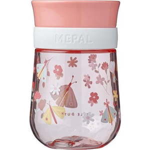 Světle růžový tritanový dětský hrnek 300 ml Flowers & butterflies – Mepal obraz