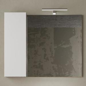 Zrcadlová skříňka HAMBURG 2 beton/bílá lesklá obraz