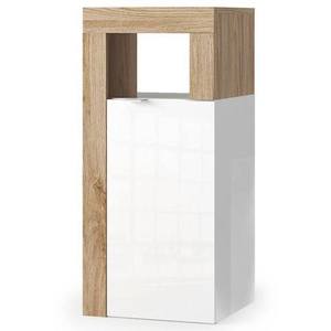 Koupelnová skříňka HAMBURG bílá lesklá/dub cadiz obraz