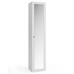 Vysoká koupelnová skříňka BASIC 18 bílá lesklá obraz
