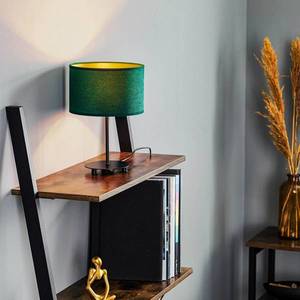 Duolla Stolní lampa Golden Roller 30cm tmavě zelená/zlatá obraz