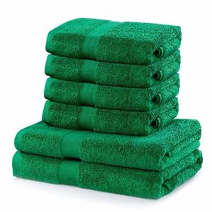 DecoKing Sada ručníků a osušek Marina zelená, 4 ks 50 x 100 cm, 2 ks 70 x 140 cm obraz