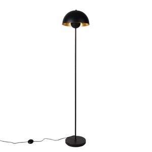 Chytrá stojací lampa černá se zlatou včetně Wifi A60 - Magnax obraz