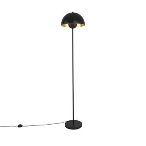 Průmyslová stojací lampa černá se zlatem 160 cm - Magnax obraz