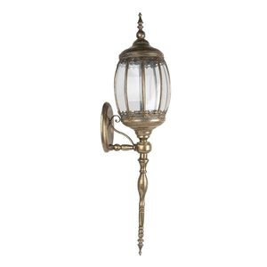 Zlatá antik nástěnná kovová lampa Malia - 26*30*109 cm E14/max 1*60W 5LMP658 obraz