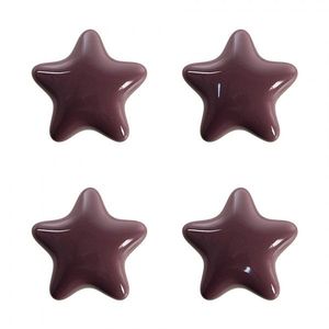 Set 4ks fialová úchytka hvězda - Ø 4* 3/6 cm 65292 obraz