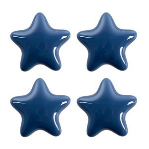 Set 4ks modrá úchytka hvězda - Ø 4* 3/6 cm 65297 obraz