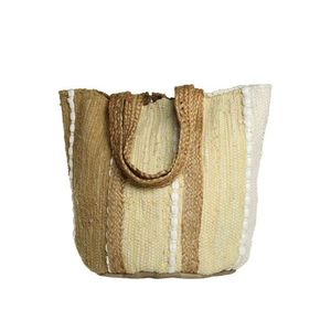 Béžovo-hnědá plážová jutová taška Beach Bag - 40*30*60 cm 15025004 obraz
