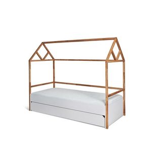 ArtBel Dětská postel s přistýlkou ​​LOTTA domeček | bílá 90 x 200 cm obraz