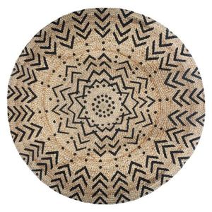 DekorStyle Kulatý jutový dekorativní koberec 120 cm I obraz