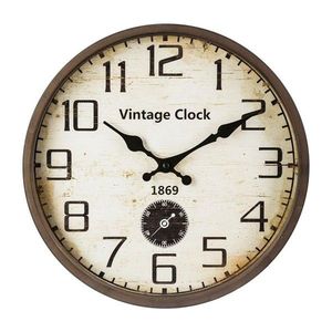 DekorStyle Nástěnné hodiny Lanie vintage hnědá obraz