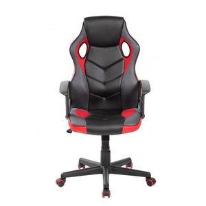 MODERNHOME Otočná herní židle FERO červeno-černá obraz