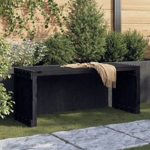 Zahradní lavice rozšiřitelná černá 212, 5x40, 5x45 cm borovice obraz