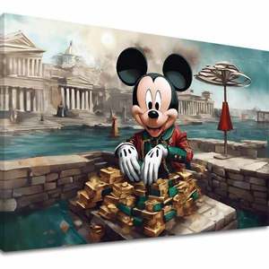Obraz na plátně - Rich Mickey Mouse | different dimensions obraz