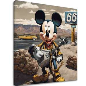 Obraz na plátně - Mickey Mouse Country Singer | different dimensions obraz