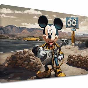 Obraz na plátně - Kytarista Mickey Mouse | different dimensions obraz