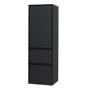 MEREO Opto koupelnová skříňka vysoká 125 cm, levé otevírání, černá CN944L obraz