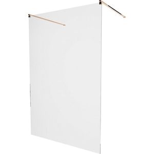 MEXEN/S KIOTO samostatně stojící sprchová zástěna 130 x 200, transparent 8 mm, růžové zlato 800-130-002-60-00 obraz