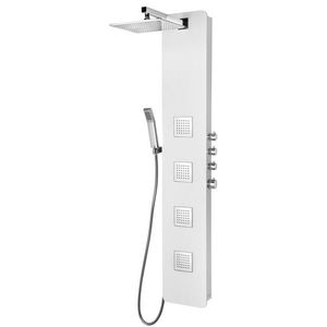 POLYSAN SPIRIT SQUARE termostatický sprchový panel nástěnný, 250x1550, bílá 81151 obraz