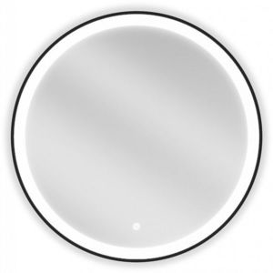 MEXEN Esso zrcadlo s osvětlením 70 cm, LED 6000K černý rám 9825-070-070-611-70 obraz