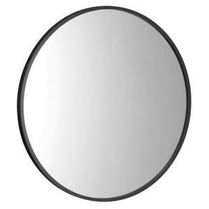 SAPHO NOTION SLIM kulaté zrcadlo v rámu ø 50cm, černá mat NT500 obraz