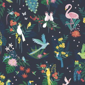 Dětská tapeta 10 m x 50 cm Birds Carnival – Lilipinso obraz