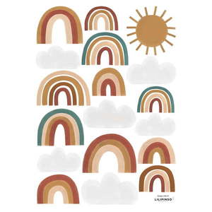 Arch samolepek 30x42 cm Cute Rainbows – Lilipinso obraz