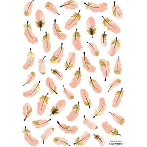Dětské samolepky v sadě 47 ks 30x42 cm Plumes Pinks – Lilipinso obraz