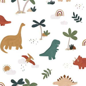 Dětská tapeta 10 m x 50 cm Cool Dinosaurs – Lilipinso obraz