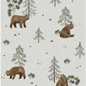 Dětská tapeta 10 m x 50 cm Mountain & Bears – Lilipinso obraz