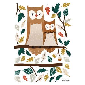 Arch samolepek 30x42 cm Owl Family – Lilipinso obraz