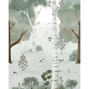 Dětská tapeta 200 cm x 248 cm Birch Forest – Lilipinso obraz