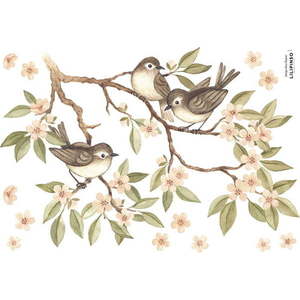 Arch samolepek 30x42 cm Branch And Sparrows – Lilipinso obraz