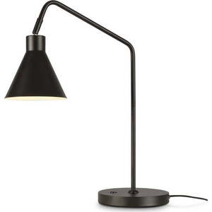 Černá stolní lampa s kovovým stínidlem (výška 55 cm) Lyon – it's about RoMi obraz