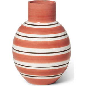Růžovo-bílá keramická váza Kähler Design Nuovo, výška 14, 5 cm obraz