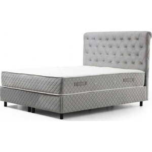 Světle šedá boxspring postel s úložným prostorem 140x200 cm Sonata – Kalune Design obraz