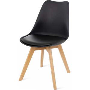 Sada 2 černých židlí s bukovými nohami Bonami Essentials Retro obraz