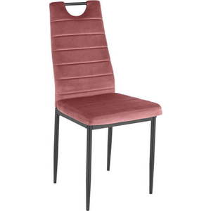 Tmavě růžové sametové jídelní židle v sadě 2 ks Mandy – Støraa obraz