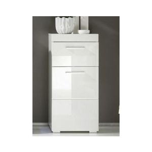 Koupelnová stojací skříňka Amanda 802, lesklá bílá obraz