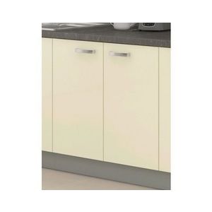 Dolní kuchyňská skříňka Karmen 80D, 80 cm, šedá/krémová obraz