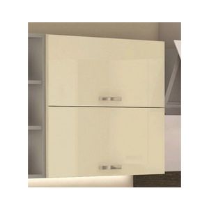 Horní kuchyňská skříňka Karmen 60GU, 60 cm, světle šedá/krémová obraz