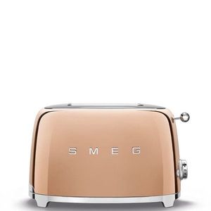 50's Retro Style toustovač P2 růžově zlatý 950W - SMEG obraz