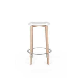 Barová stolička POELE, vysoká, více variant - Alessi Barva: bílá obraz
