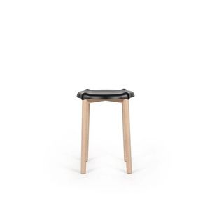 Barová stolička POELE, nízká, více variant - Alessi Barva: černá obraz