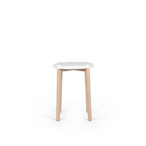 Barová stolička POELE, nízká, více variant - Alessi Barva: bílá obraz