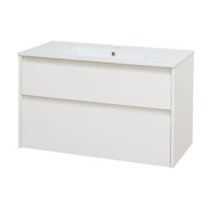 MEREO Opto, koupelnová skříňka s keramickým umyvadlem 101 cm, bílá CN912 obraz