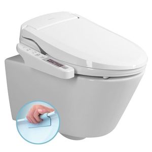 SAPHO AVVA závěsné WC s elektronickým bidetem BLOOMING EKO PLUS NB-1160D-3 obraz