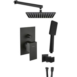 SAPHO LATUS podomítkový sprchový set s pákovou baterií, 2 výstupy, černá mat 1102-42B-01 obraz