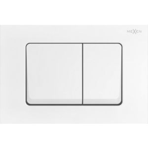 MEXEN Fenix 10 XS splachovací tlačítko, bílá mat 601020 obraz