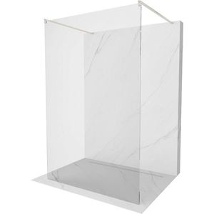 MEXEN/S Kioto samostatně stojící sprchová zástěna 110 x 200, transparent 8 mm, nikl kartáčovaná 800-110-002-97-00 obraz